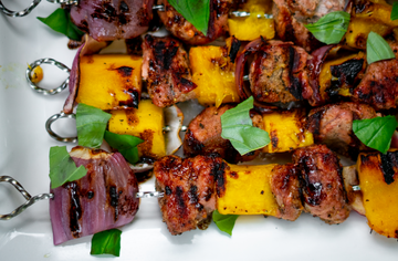 Pork Tenderloin + Mango Skewers