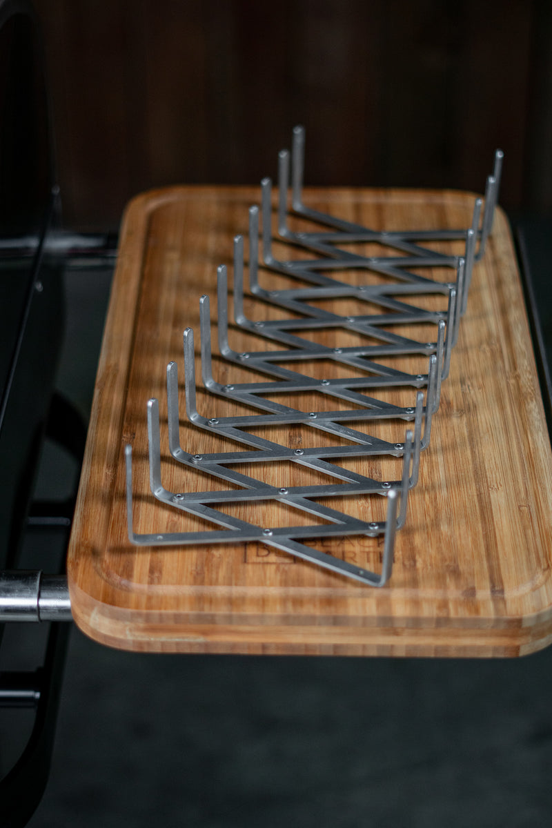 Folding Rib Rack – Black Earth Grills